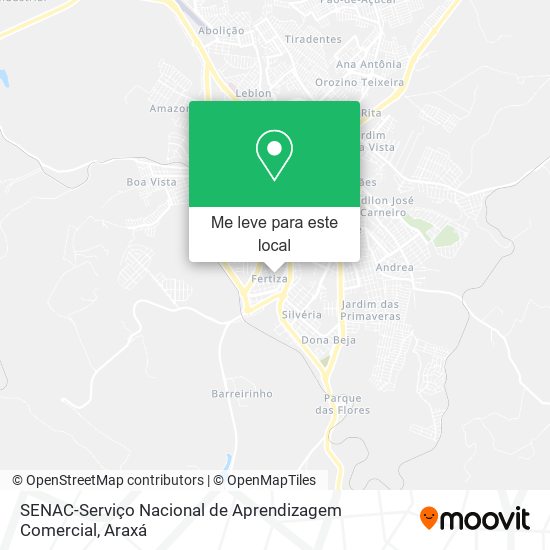 SENAC-Serviço Nacional de Aprendizagem Comercial mapa