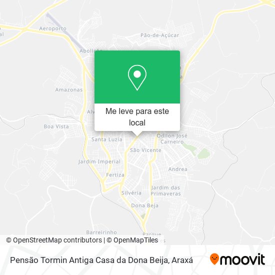 Pensão Tormin Antiga Casa da Dona Beija mapa