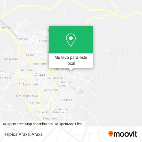 Hipica Araxa mapa