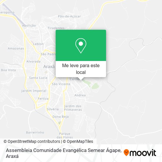 Assembleia Comunidade Evangélica Semear Ágape mapa