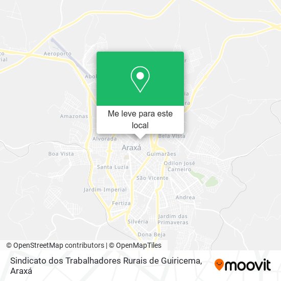 Sindicato dos Trabalhadores Rurais de Guiricema mapa