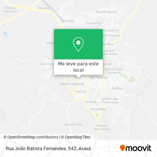 Rua João Batista Fernandes, 542 mapa