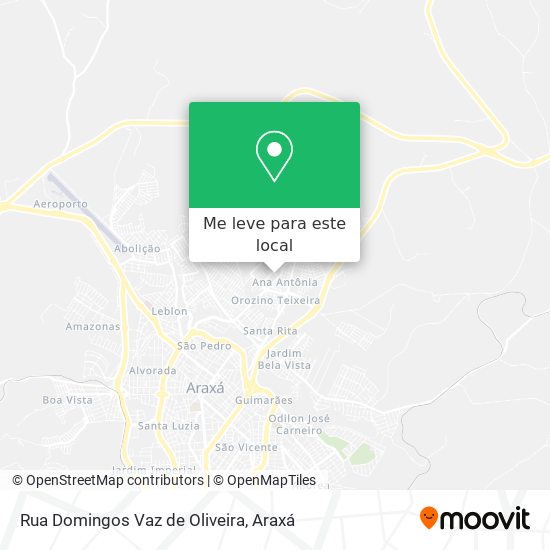 Rua Domingos Vaz de Oliveira mapa
