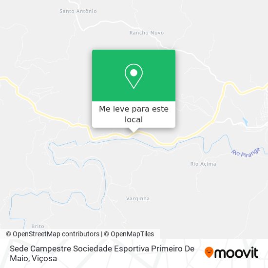 Sede Campestre Sociedade Esportiva Primeiro De Maio mapa