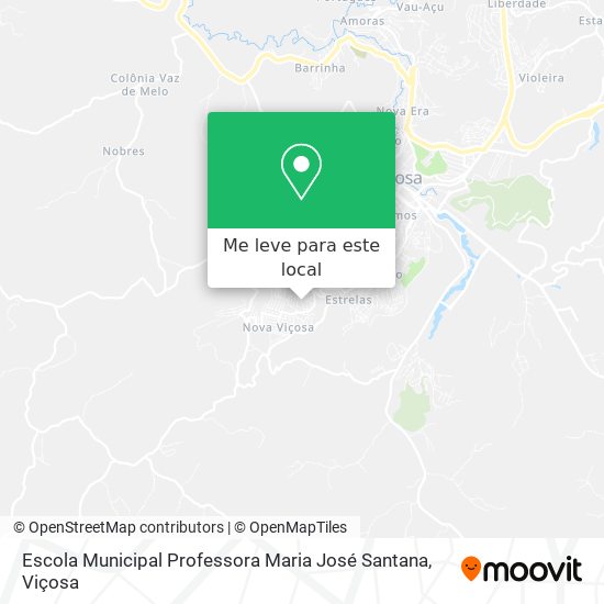 Escola Municipal Professora Maria José Santana mapa