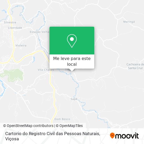 Cartorio do Registro Civil das Pessoas Naturais mapa