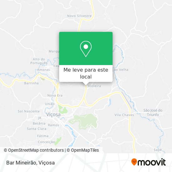 Bar Mineirão mapa