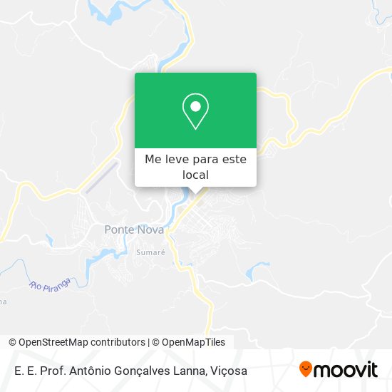 E. E. Prof. Antônio Gonçalves Lanna mapa