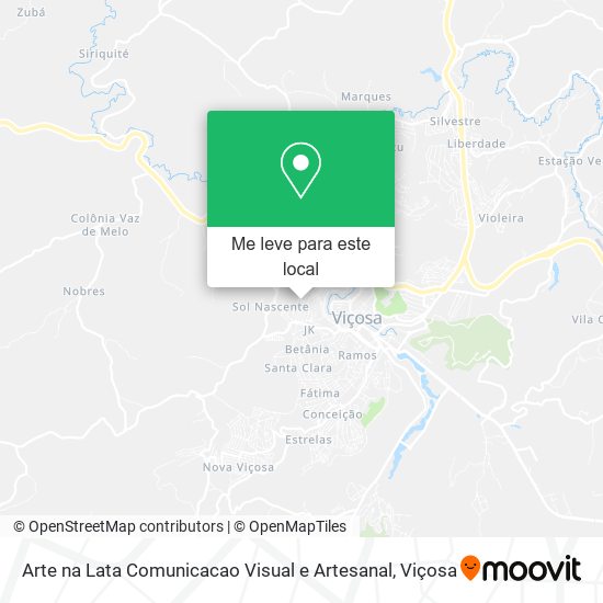 Arte na Lata Comunicacao Visual e Artesanal mapa