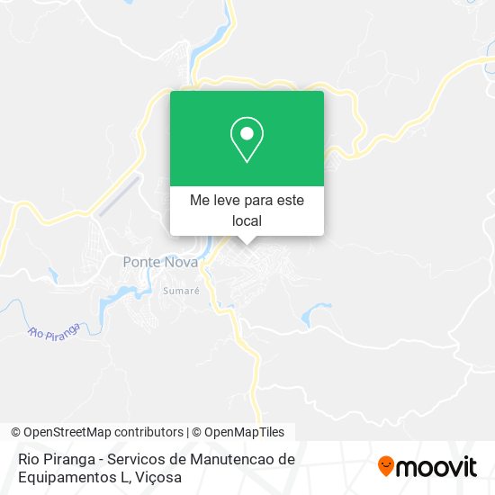 Rio Piranga - Servicos de Manutencao de Equipamentos L mapa