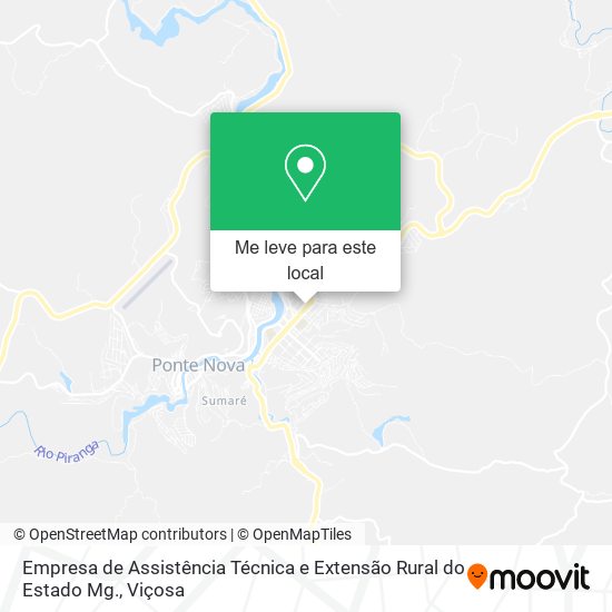 Empresa de Assistência Técnica e Extensão Rural do Estado Mg. mapa