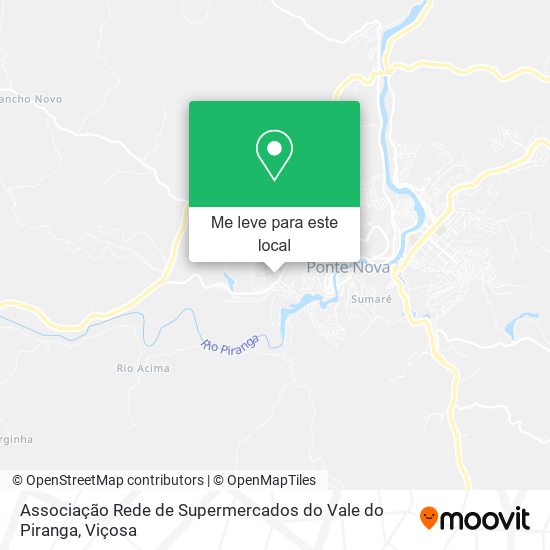 Associação Rede de Supermercados do Vale do Piranga mapa