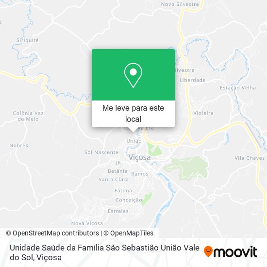 Unidade Saúde da Família São Sebastião União Vale do Sol mapa