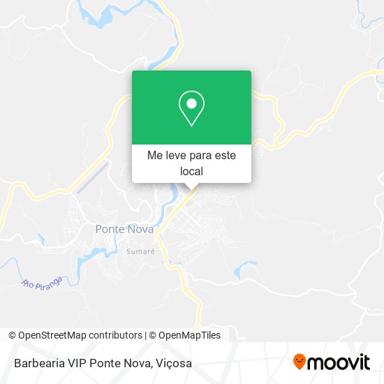 Barbearia VIP Ponte Nova mapa