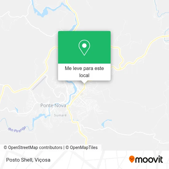 Posto Shell mapa