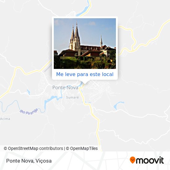 Ponte Nova mapa