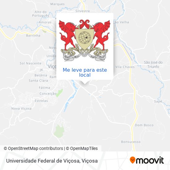 Universidade Federal de Viçosa mapa