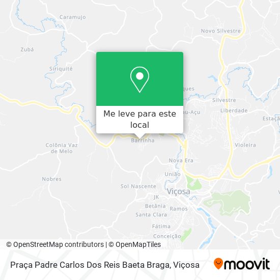 Praça Padre Carlos Dos Reis Baeta Braga mapa