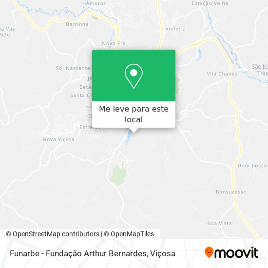 Funarbe - Fundação Arthur Bernardes mapa