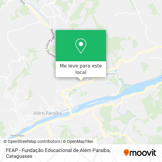 FEAP - Fundação Educacional de Além Paraíba mapa