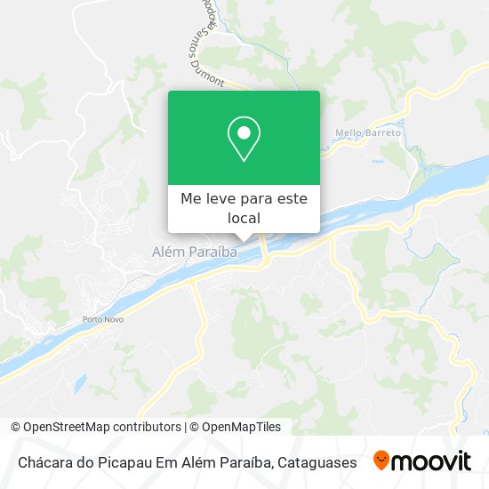 Chácara do Picapau Em Além Paraíba mapa