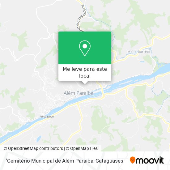 'Cemitério Municipal de Além Paraíba mapa