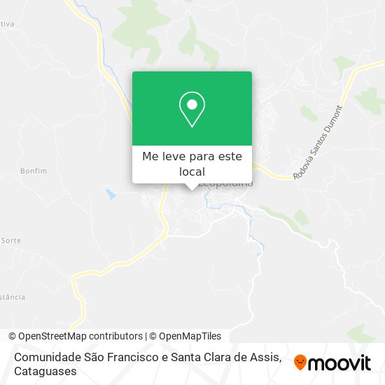 Comunidade São Francisco e Santa Clara de Assis mapa