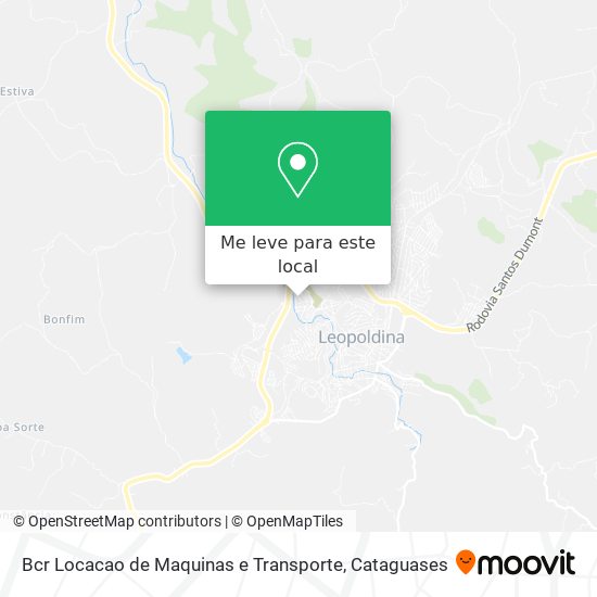 Bcr Locacao de Maquinas e Transporte mapa