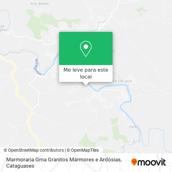 Marmoraria Gma Granitos Mármores e Ardósias mapa