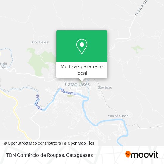 TDN Comércio de Roupas mapa