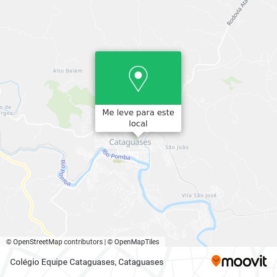 Colégio Equipe Cataguases mapa