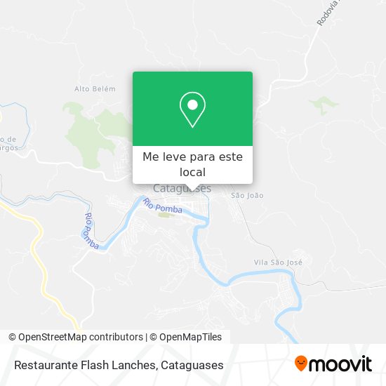 Restaurante Flash Lanches mapa
