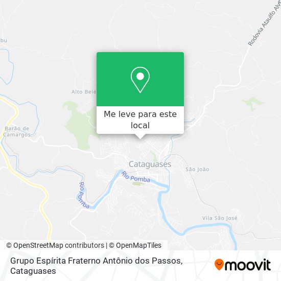 Grupo Espírita Fraterno Antônio dos Passos mapa