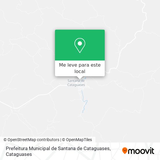 Prefeitura Municipal de Santana de Cataguases mapa
