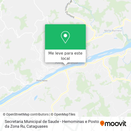 Secretaria Municipal de Saude - Hemominas e Posto da Zona Ru mapa