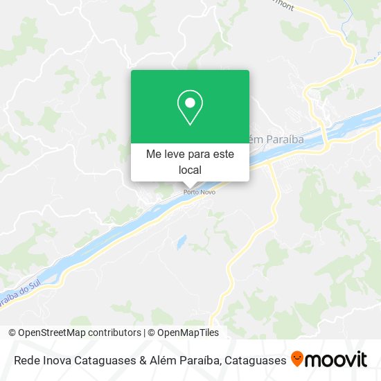 Rede Inova Cataguases & Além Paraíba mapa