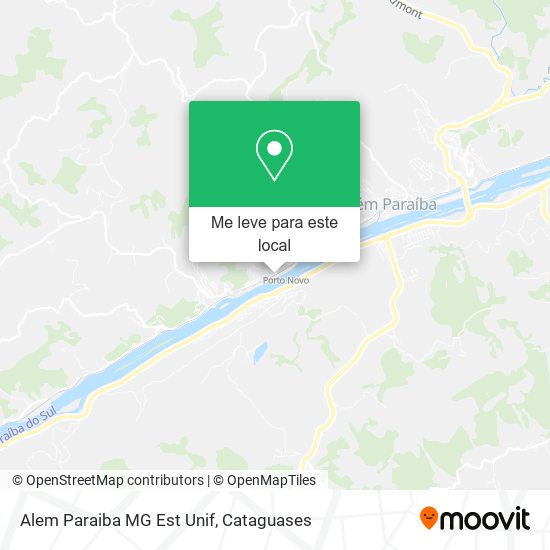 Alem Paraiba MG Est Unif mapa