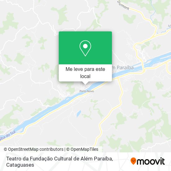 Teatro da Fundação Cultural de Além Paraíba mapa