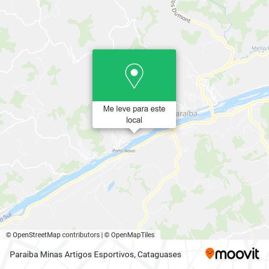 Paraiba Minas Artigos Esportivos mapa