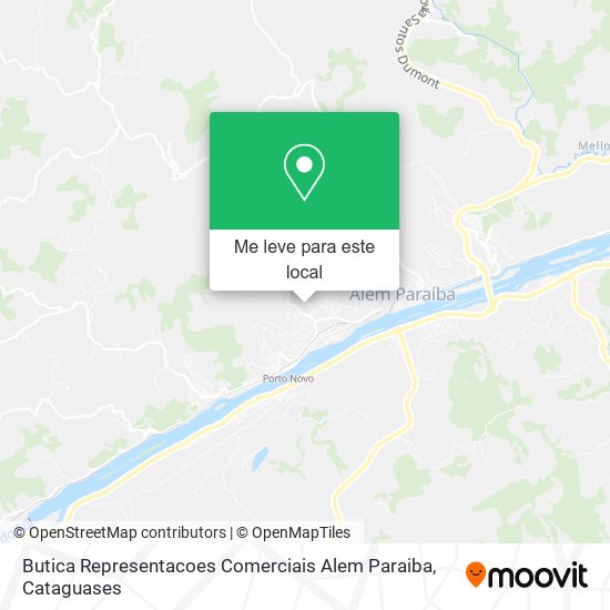 Butica Representacoes Comerciais Alem Paraiba mapa