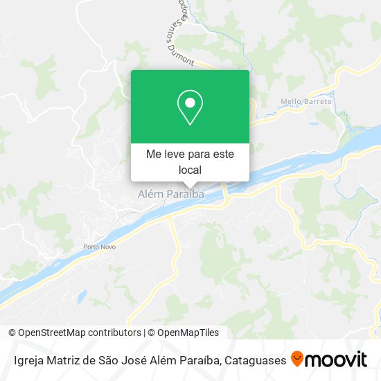 Igreja Matriz de São José Além Paraíba mapa