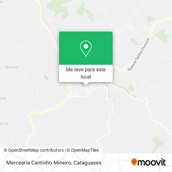 Mercearia Cantinho Mineiro mapa