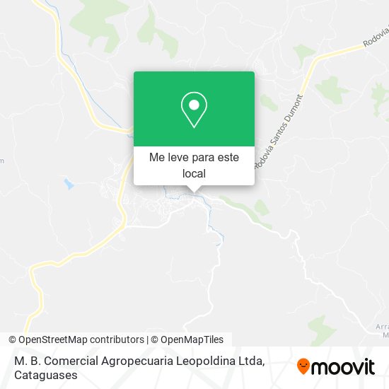 M. B. Comercial Agropecuaria Leopoldina Ltda mapa