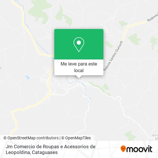 Jm Comercio de Roupas e Acessorios de Leopoldina mapa