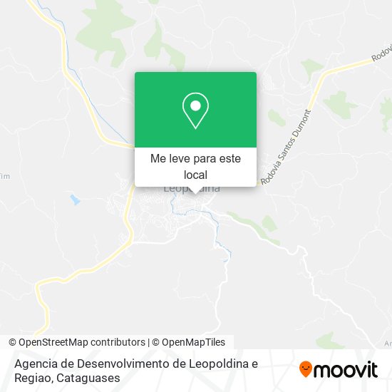 Agencia de Desenvolvimento de Leopoldina e Regiao mapa