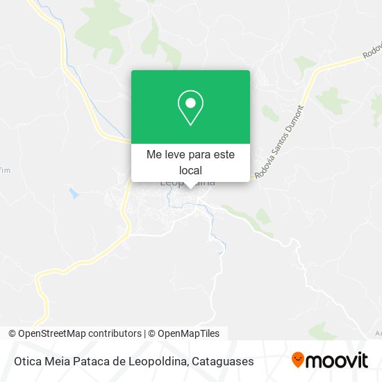 Otica Meia Pataca de Leopoldina mapa