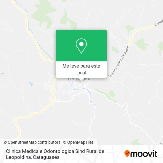 Clinica Medica e Odontologica Sind Rural de Leopoldina mapa