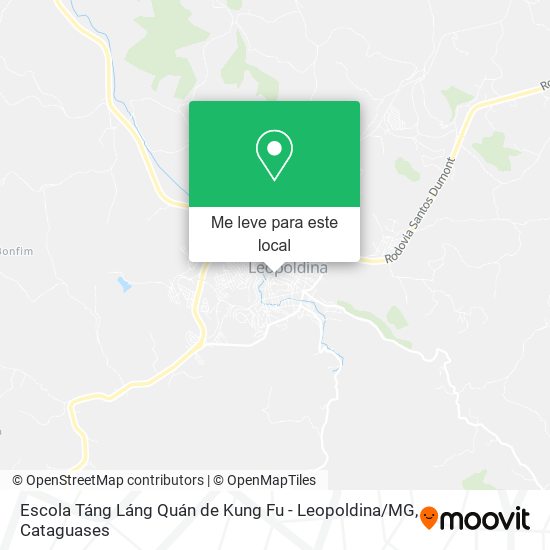 Escola Táng Láng Quán de Kung Fu - Leopoldina / MG mapa