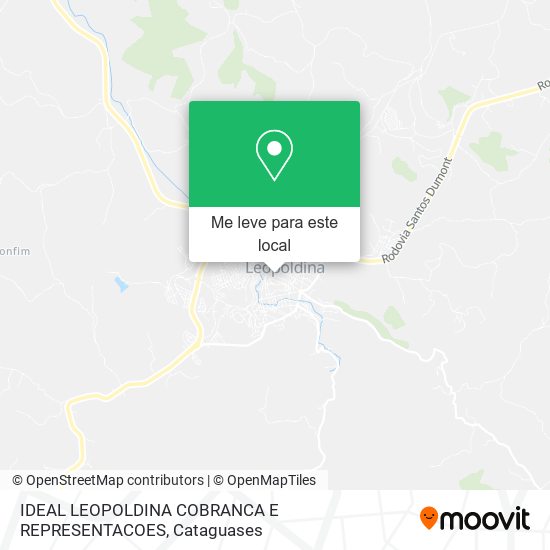 IDEAL LEOPOLDINA COBRANCA E REPRESENTACOES mapa