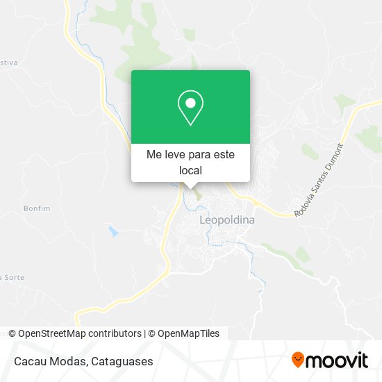 Cacau Modas mapa